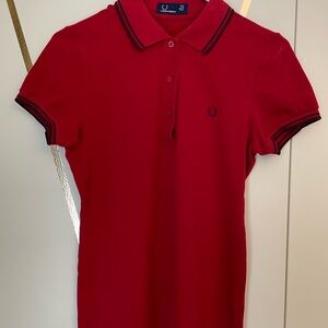 Fred Perry Women's Red Polo Shirt